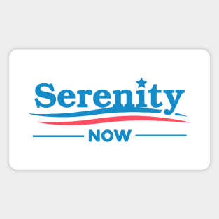 SERENITY NOW - funny ironic election Magnet